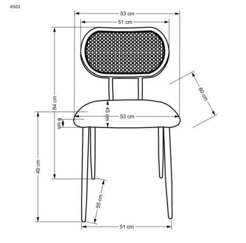 Стул HALMAR K503 темно-зеленый
