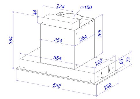 Вытяжка ZORG TECHNOLOGY NEVADA 1260 60 S-GC черный