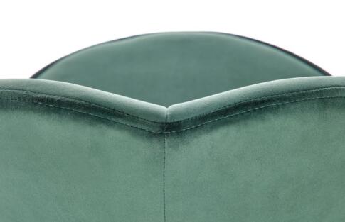 Стул барный HALMAR H106 темно-зеленый/черный/золотой