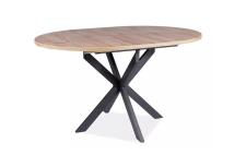 Стол обеденный SIGNAL GASTON дуб артизан/черный 100-135/100