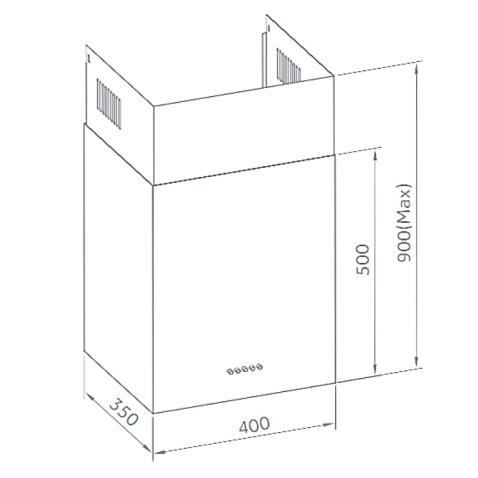 Вытяжка WEISSGAUFF Box 40 PB Inox