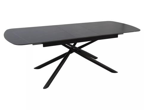 Стол обеденный SIGNAL VECTOR Ceramic черный/черный 160-200/90