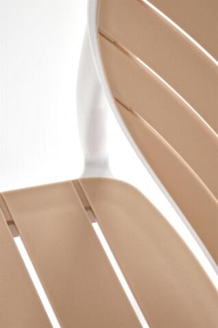 Стул HALMAR K529 белый/натуральный