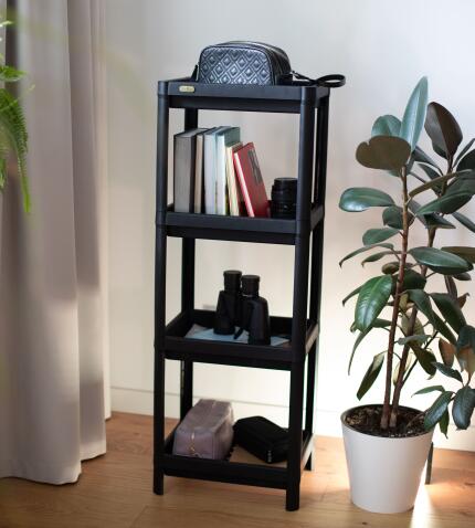 Стеллаж Sheffilton SHT-SS25-4 черный