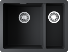 Кухонная мойка Omoikiri Kata 55-2-U-BL Artgranit/черный