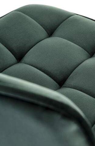 Стул барный HALMAR H120 темно-зеленый/золотой