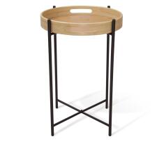 Стол журнальный Sheffilton SHT-CT30 артикул Сж-119 черный муар/прозрачный лак