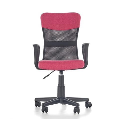 Кресло компьютерное HALMAR TIMMY розовый/черный