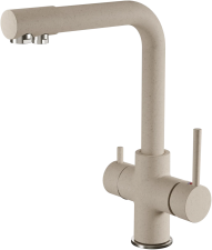 Смеситель для кухни GRANFEST QUARZ Z-5423 песочный
