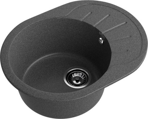 Кухонная мойка GRANFEST RONDO R-580L графит