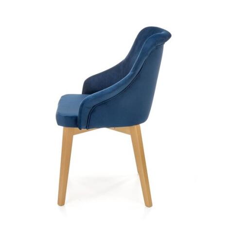 Стул HALMAR TOLEDO 2 Monolith 77 синий/дуб медовый