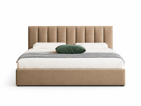 Кровать SIGNAL MONTREAL Velvet Bluvel 28 бежевый, 160/200