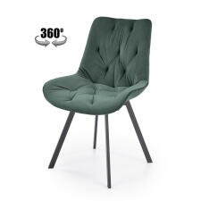 Стул HALMAR K519 темно-зеленый/черный, поворотный