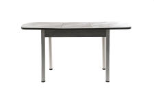 Стол ВВР Раздвижной пластиковый Лавант/белый прямой 110-150/70