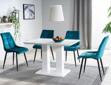 Стул SIGNAL CHIC Velvet Bluvel 85 бирюзовый/черный