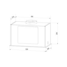 Вытяжка WEISSGAUFF AURA 850 BL