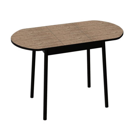 Стол ВВР Кэлли-2 раздвижной, Дуб кера/черный, пластик Стол ВВР Кэлли-2 раздвижной, Дуб кера/черный, пластик