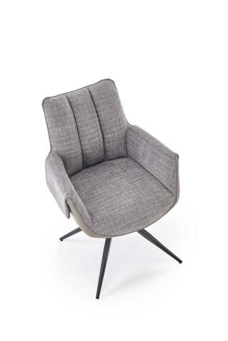 Стул HALMAR K579 серый/черный, поворотный