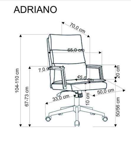 Кресло компьютерное HALMAR ADRIANO бежевый