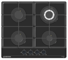 Варочная панель газовая MEFERI MGH604BK GLASS POWER