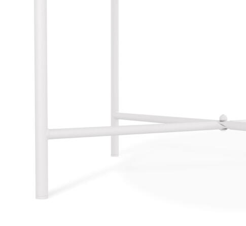 Стол журнальный Sheffilton SHT-CT8-2 артикул СЖ-124 белый муар