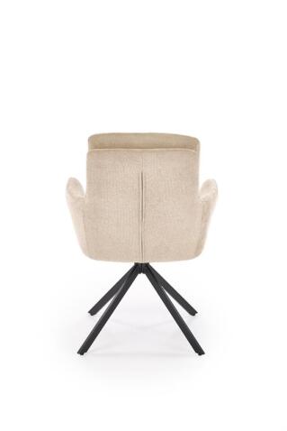 Стул HALMAR K536 бежевый/черный, поворотный