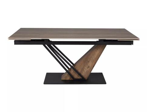 Стол обеденный SIGNAL GENESIS Legno эффект дерева/дуб/черный 160-220/90