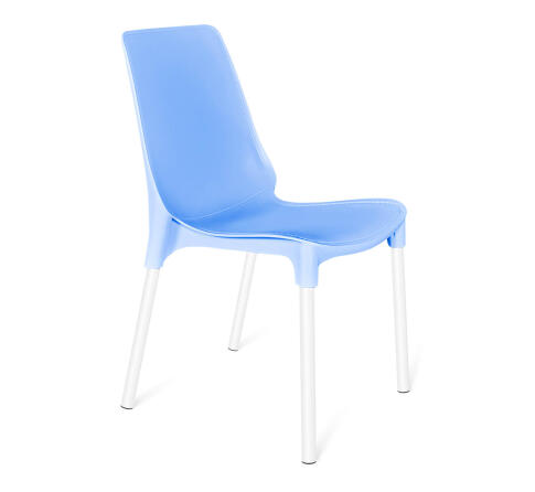 Стул Sheffilton SHT-S75 голубой/белый муар