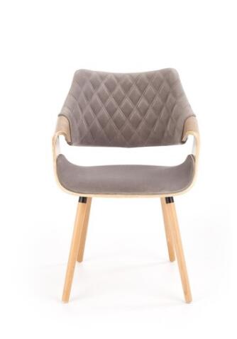 Стул HALMAR K396 серый/дуб светлый