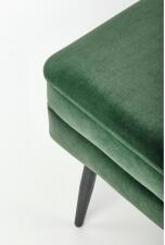 Скамья HALMAR VELVA темно-зеленый/черный