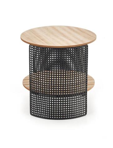 Стол журнальный HALMAR TRAFICA натуральный/черный, 41/41