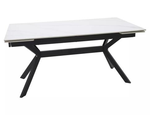Стол обеденный SIGNAL IMPERIA белый/черный 180-240/90