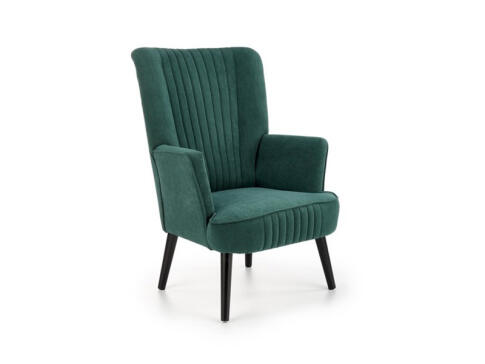 Кресло HALMAR DELGADO темно-зеленый/черный