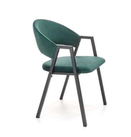 Стул HALMAR K473 темно-зеленый/черный