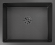 Кухонная мойка из нержавеющей стали GRANFEST METAL 5344 PVD графит