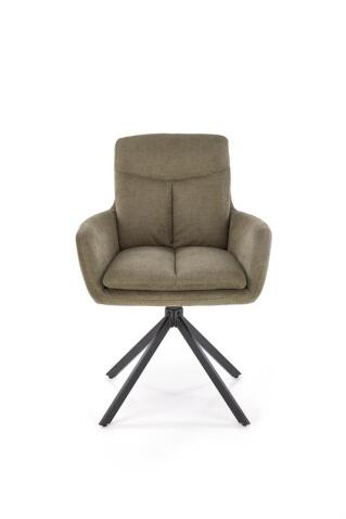 Стул HALMAR K536 оливковый/черный, поворотный