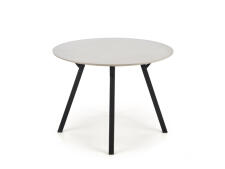 Стол обеденный HALMAR BALROG OKRAGLY светло-серый/черный 100
