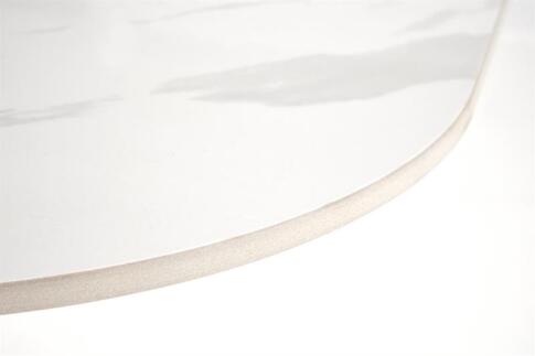 Стол журнальный HALMAR BORNA белый мрамор/черный