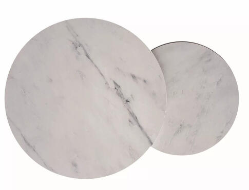 Комплект SIGNAL DION (2 стола журнальных) белый мрамор/черный