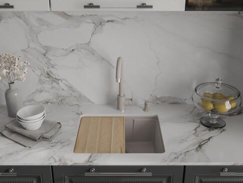 Кухонная мойка GRANFEST URBAN UR-4550 песочный