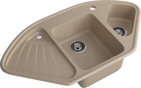 Кухонная мойка GRANFEST CORNER C-1040E песочный