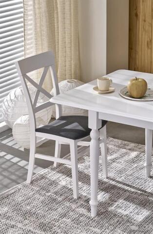 Стол обеденный HALMAR NELSON белый/белый 160-200/90