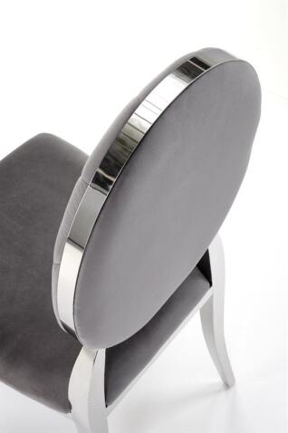 Стул HALMAR K555 серый/серебряный