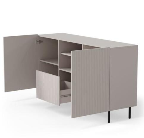 Комод HALMAR PAXOS KM-1 кашемир/черный