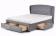 Кровать HALMAR SABRINA серый/орех, 160/200