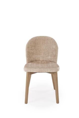 Стул HALMAR BASSO бежевый/орех светлый