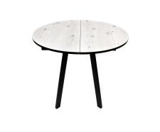 Стол ВВР Элип-2 Бискайская сосна/черный профиль, пластик