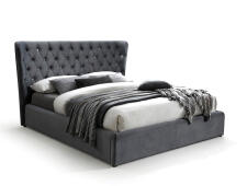 Кровать SIGNAL CARVEN Velvet Bluvel 14 серый 160/200