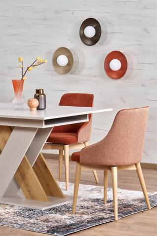 Стол обеденный HALMAR XARELTO кашемир/дуб кремона 130-175/85