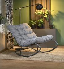 Кресло-качалка HALMAR GATTO серый